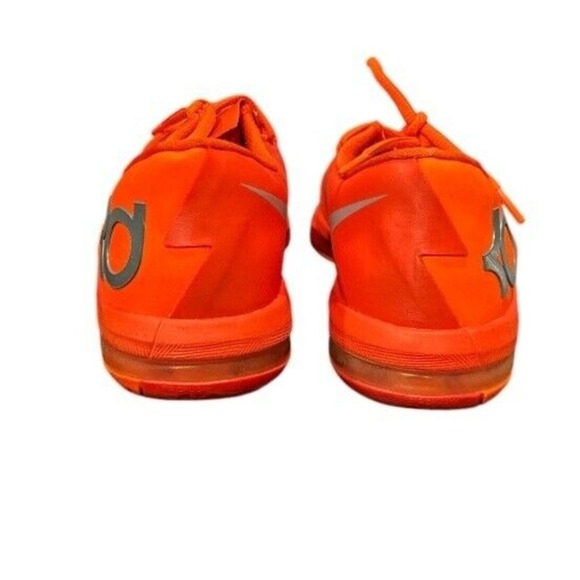 Nike KD VII 7 Basketball Shoes Low‎ Top Orange Silver Sneakers Boys Size 5Y - Picture 2 of 7